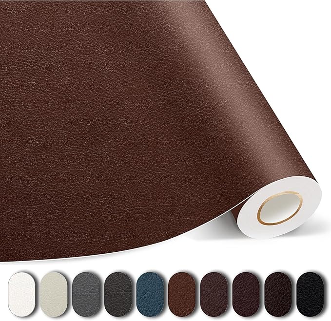 Leather Repair Patches, 17X237 Inch Self-Adhesive Leather Repair Tape, Stretch