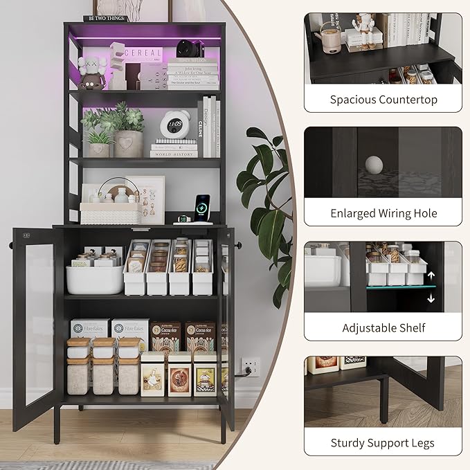 IDEALHOUSE 67Inch Bakers Rack