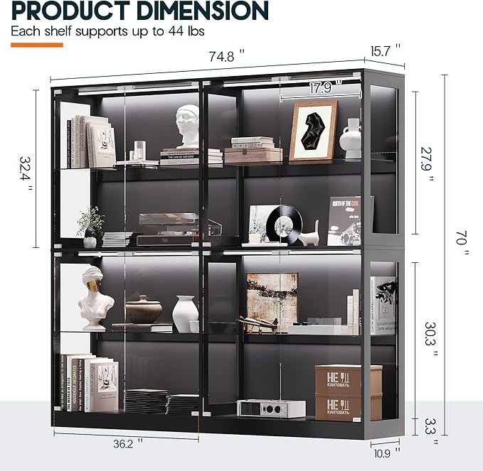 AMERLIFE RGB Display Cabinet
