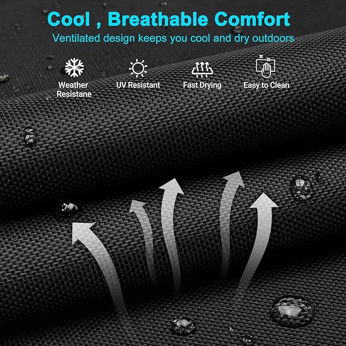ABORON Chaise Lounge Chair, 5 Positions Padded Outdoor Tanning Chair, Heavy