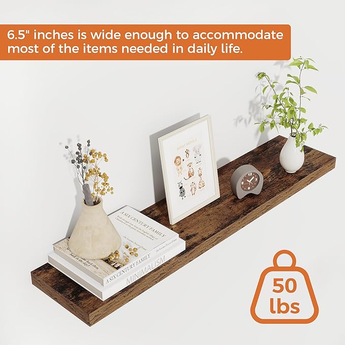 Fun Memories Floating Shelves for Wall, Floating Shelf for Living Room