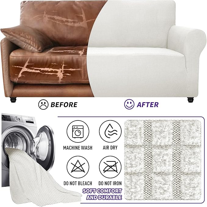 ZNSAYOTX Super Stretch Chair Slipcover Universal Sofa Chair Covers