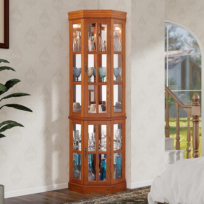 Seeutek Corner Curio Cabinet