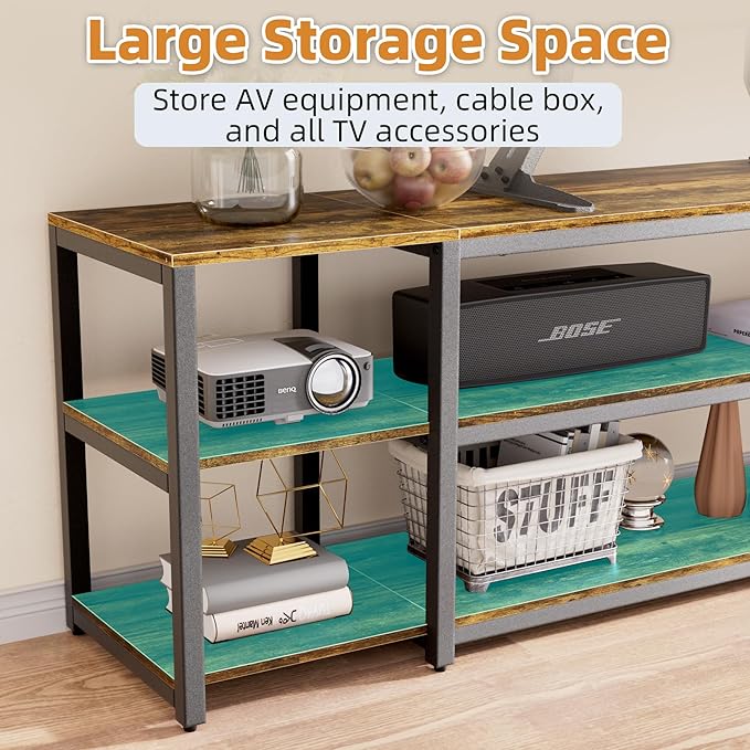 Aquzee 85 inch TV Stand, Entertainment Center