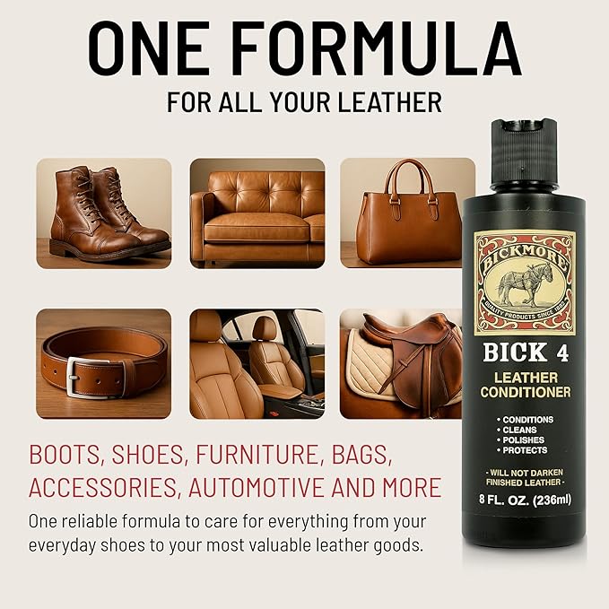 Bickmore Bick 4 Leather Conditioner and Leather Cleaner 2 oz