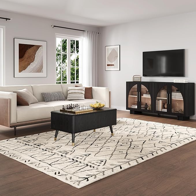 SULIVES Lift Top Coffee Table