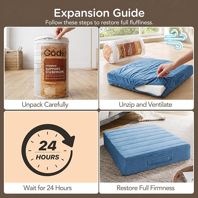 Codi Thick Replacement Couch Cushions, Upholstery Foam