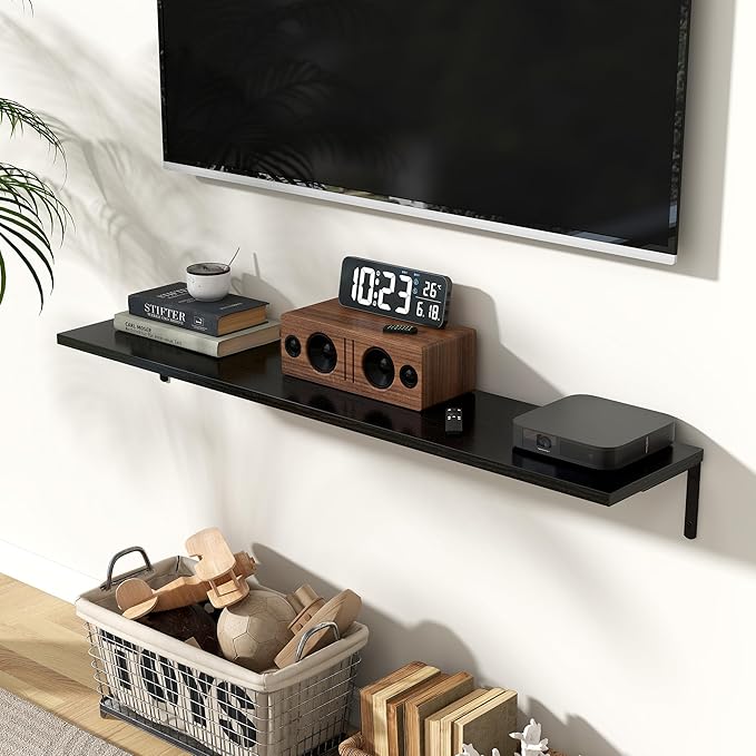 Fun Memories Deep Floating Shelves, 48W x 8D Floating Shelves Set of 2