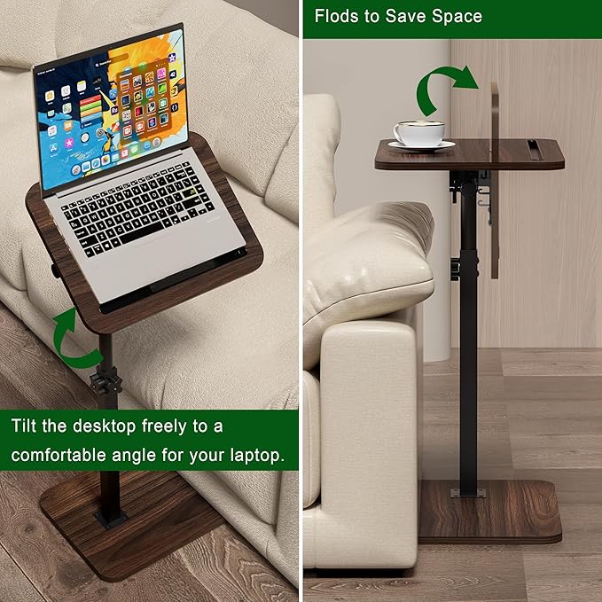 Side Table Sofa Tray for Couch