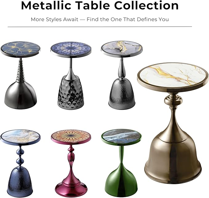 Homes: Inside + Out Halric Modern 25" Tall Round End Table