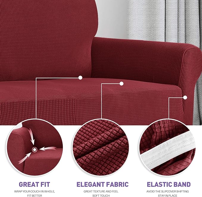 ZNSAYOTX Stretch Oversized Couch Cover Universal Sofa Covers