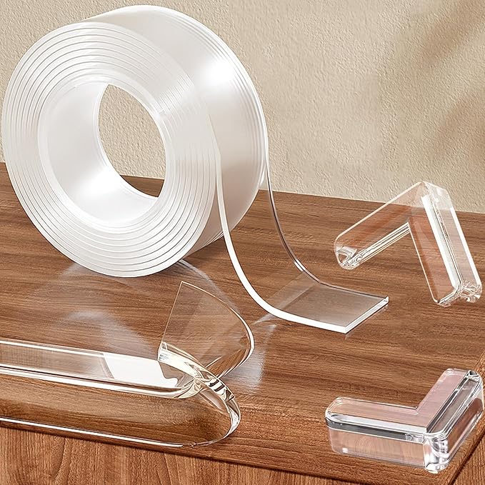 Clear Soft Corner Protectors for Furniture Strip, 1.18 in x 13.12 FT Edge Bumper