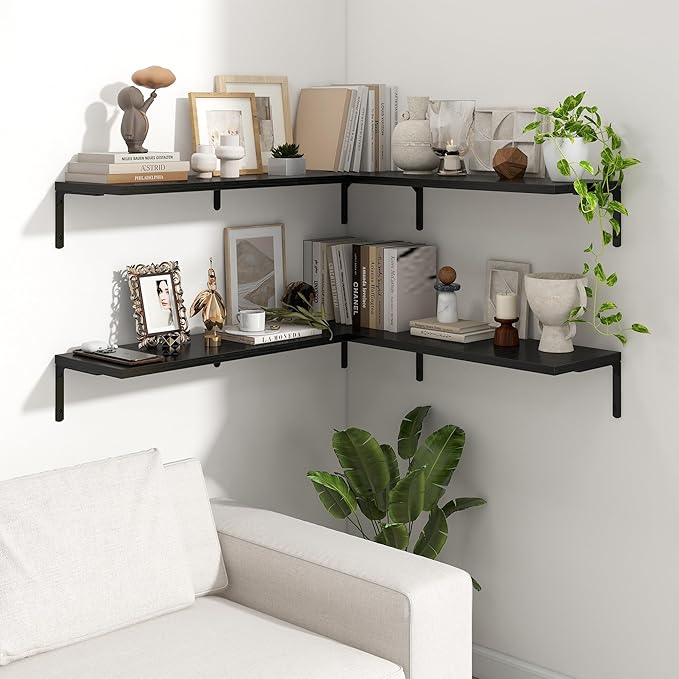 Fun Memories Deep Floating Shelves, 36W x 8D Floating Shelves Set of 2