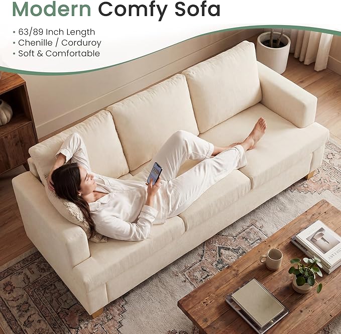 YOUDENOVA Sofa, Modern Comfy Couches