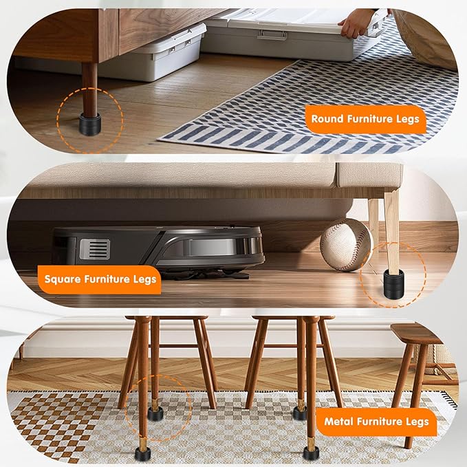 Furniture Risers Bed Risers Heavy Duty 4 inch, Round Adjustable Bed Lifts Riser