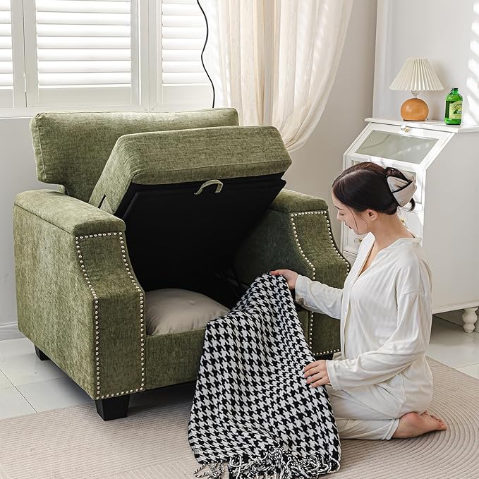 Rexulqo Oversized Accent Chair Set of 2, Oversized Armchair