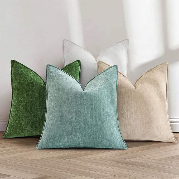 decorUhome Summer Couch Throw Pillow Covers 18x18 Set of 2, Decorative Soft