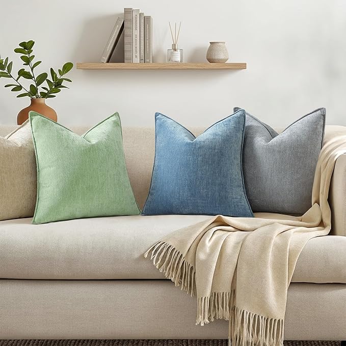 decorUhome Summer Couch Throw Pillow Covers 16x16 Set of 2, Decorative Soft