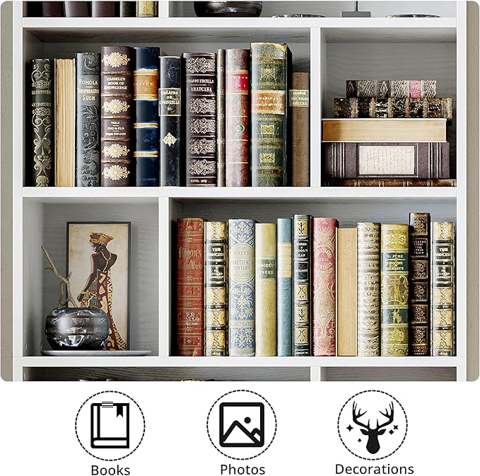IRONCK Book Shelf, Tall Bookshelf