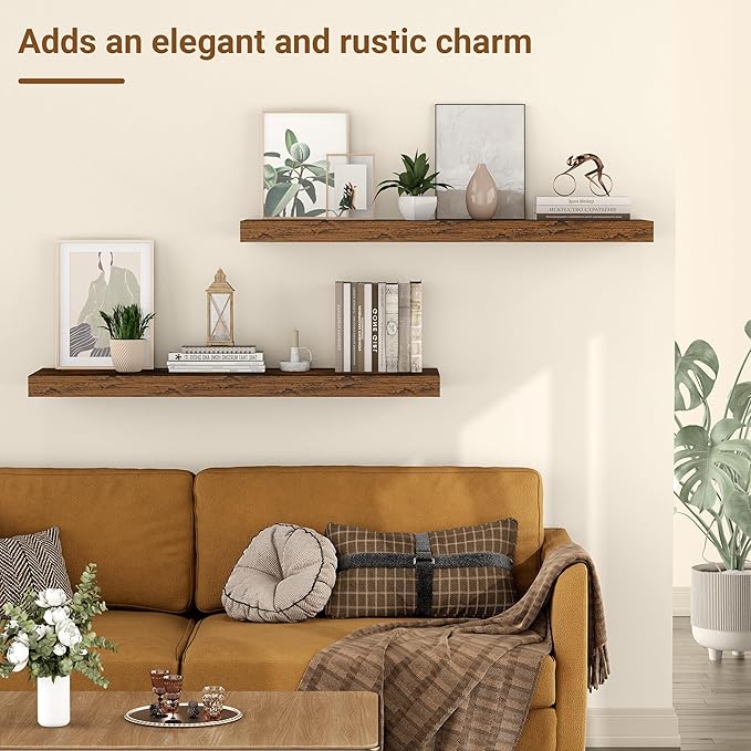 24 Inch Floating Shelves, 12 Inch Deep Floating Shelves