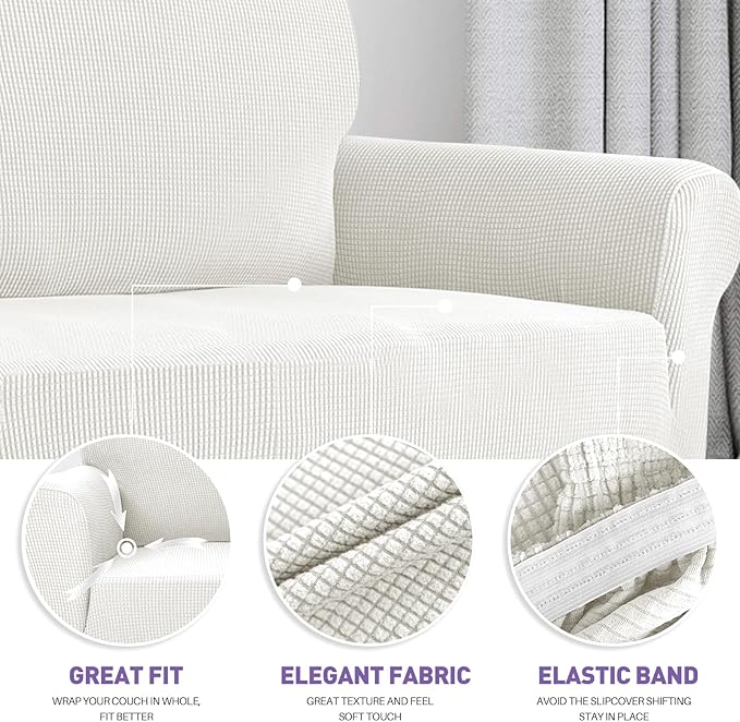 ZNSAYOTX Super Stretch Couch Cover Universal Sofa Covers