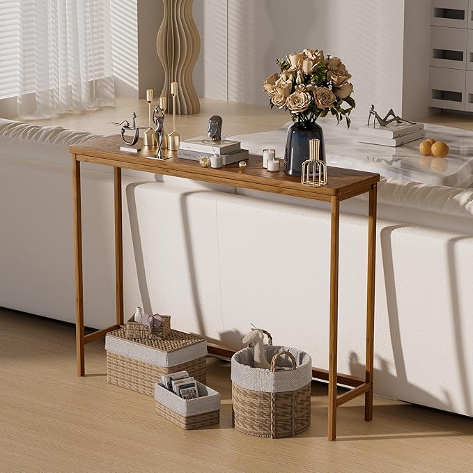 VASMIA Console Table, Entryway Table, Narrow Sofa Table, Living Room