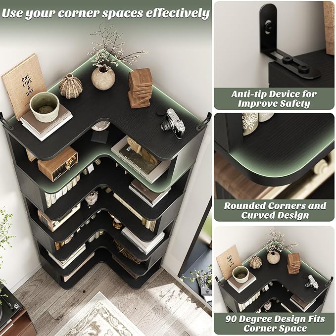 Armocity Corner Book Shelf