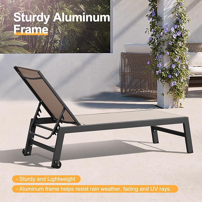 PURPLE LEAF Outdoor Chaise Lounge