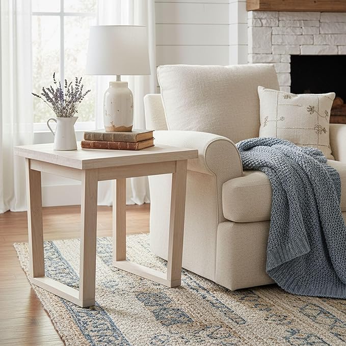 International Concepts Live Edge Solid Wood End Table