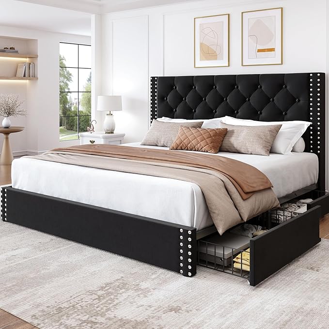 LARMACE Full Size Bed Frame
