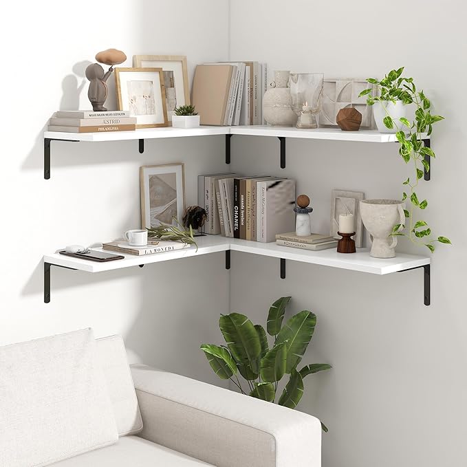 Fun Memories Deep Floating Shelves, 32W x 8D Floating Shelves Set of 2