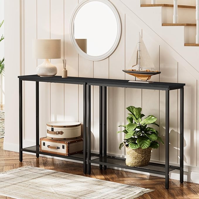 HOOBRO 29.5" Narrow Console Table, Small Entryway Table