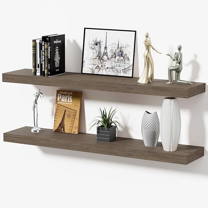 Floating Shelves for Wall, Bathroom Shelves Over Toilet, Wall Shelves & Book