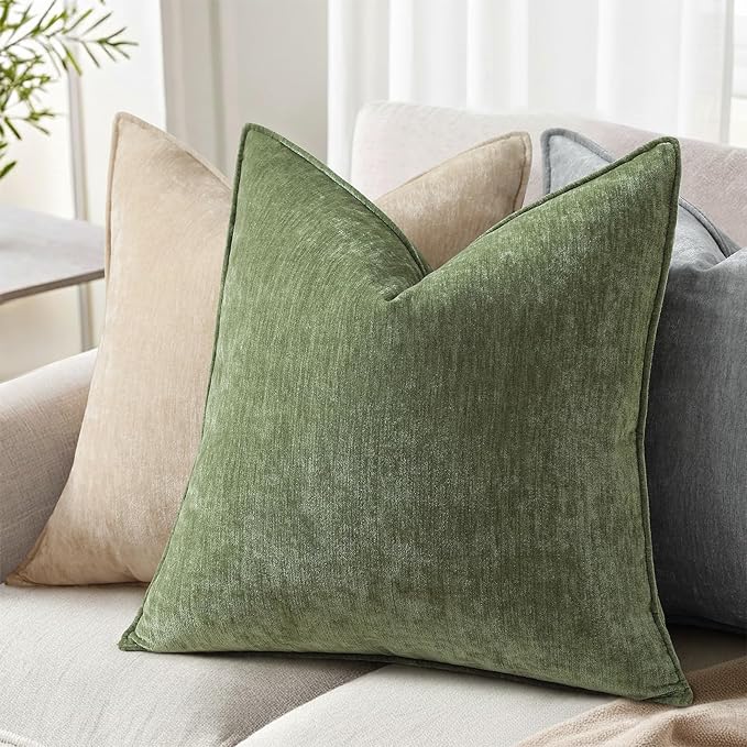 decorUhome Summer Couch Throw Pillow Covers 18x18 Set of 2, Decorative Soft