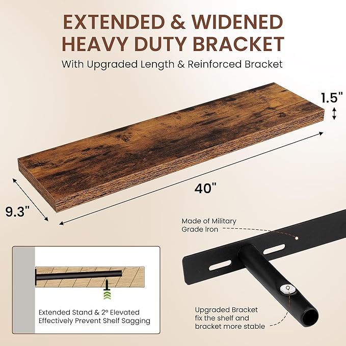 Dreamland 40 Inches Floating Shelves