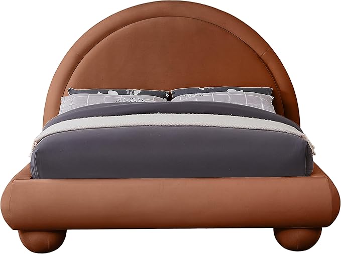 Meridian Furniture MadridCognac-F Madrid Collection Art Deco Full Bed
