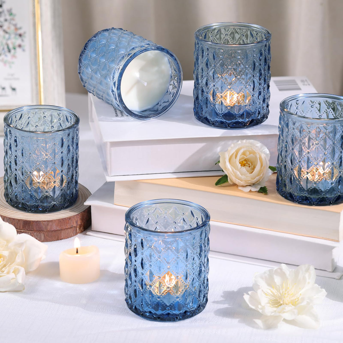 8Pcs Large Votive Candle Holders