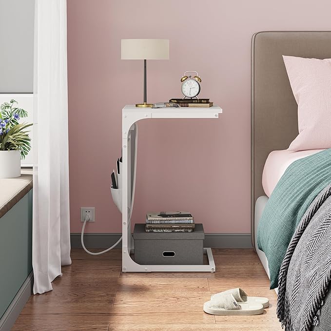 TUTOTAK C Shaped End Table