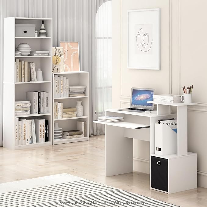 Furinno Jaya Book Shelf, 5-Tier Bookshelf, Bookcase