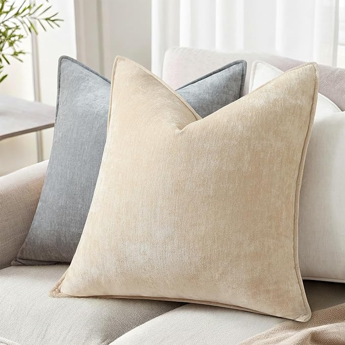 decorUhome Summer Couch Throw Pillow Covers 20x20 Set of 2, Decorative Soft
