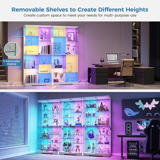 HNEBC 71” Display Cabinet with Glass Doors