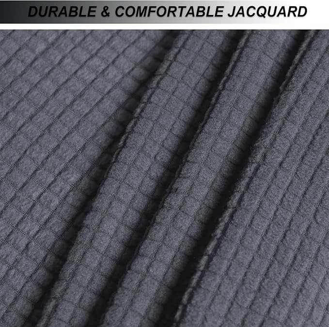 NeColorLife Stretch Ottoman Cover Square Oversized Soft Knitted Jacquard Thick