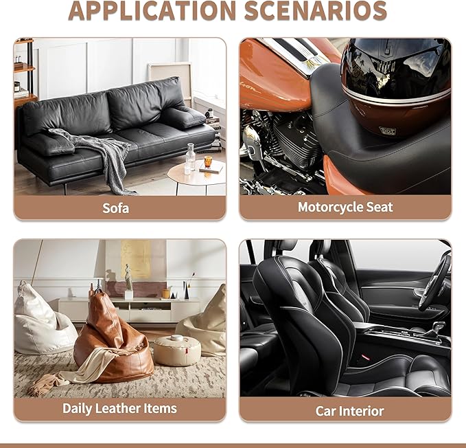 ONine Leather Repair Patch, Self-Adhesive Couch Patch, Car Seats