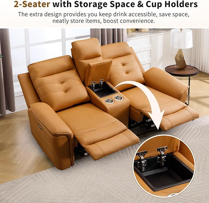 ANJ Power Reclining Loveseat Sofa