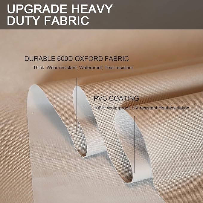 Patio Furniture Set Cover Waterproof Rectangular Heavy Duty 600D Outdoor