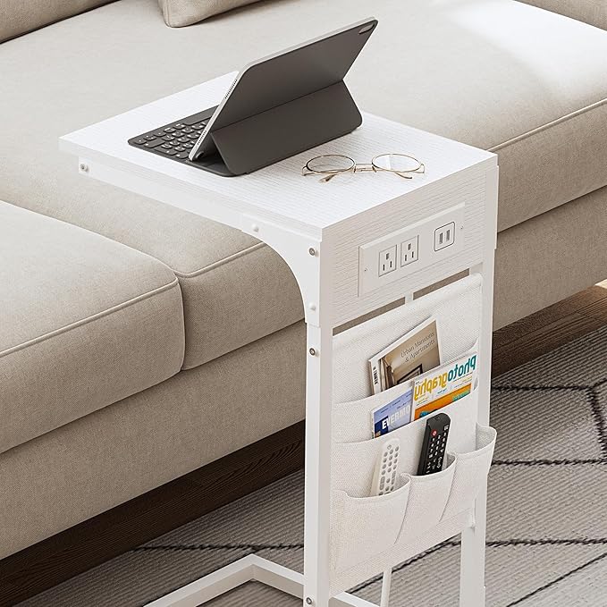TUTOTAK C Shaped End Table