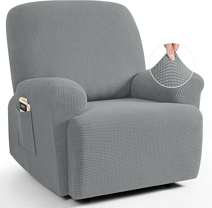 TAOCOCO Oversized Recliner Chair Covers, 1 Seater Streach Recliner Covers Soft