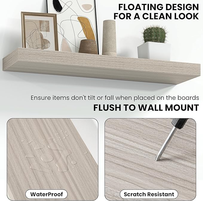 Fun Memories 55 Inch Floating Shelves
