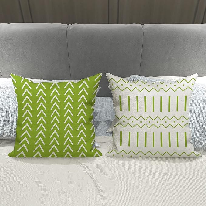 YCOLL Pillow Covers 20x20 Set of 4, Modern Sofa Throw Pillow Cover, Decorative