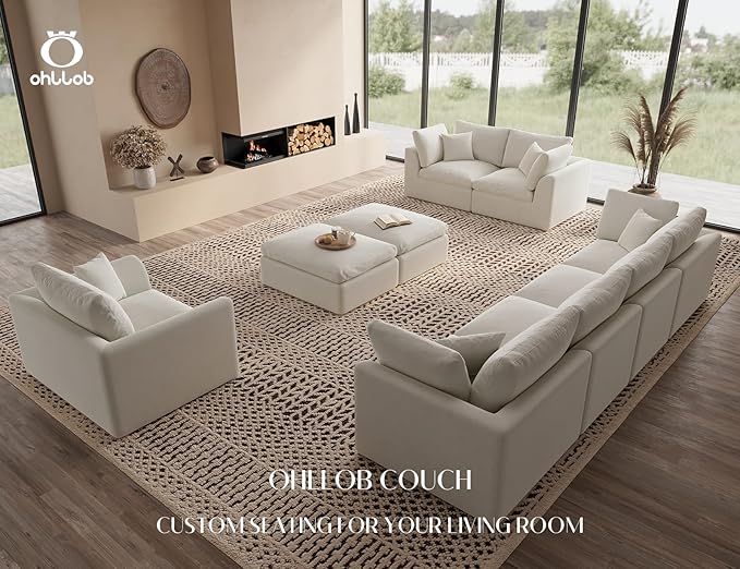 ohllob Middle Back for Cloud Sectional Couches Living Room